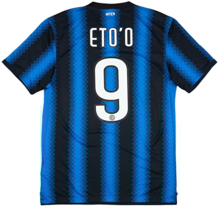 2010-11 Inter Milan Home Shirt Eto'o #9 - 8/10 - (M)