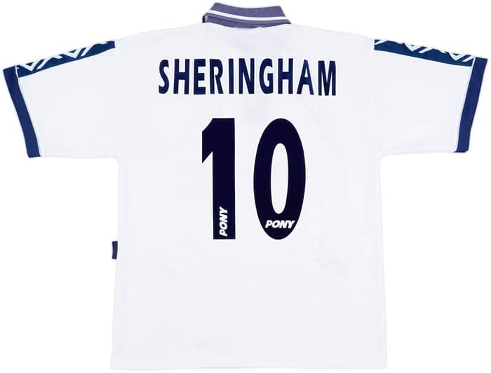 1995-97 Tottenham Home Shirt Sheringham #10 - 6/10 - (M)