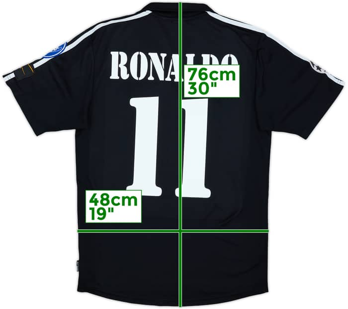 2001 Real Madrid Away Shirt Ronaldo #11 - 9/10 - (M)