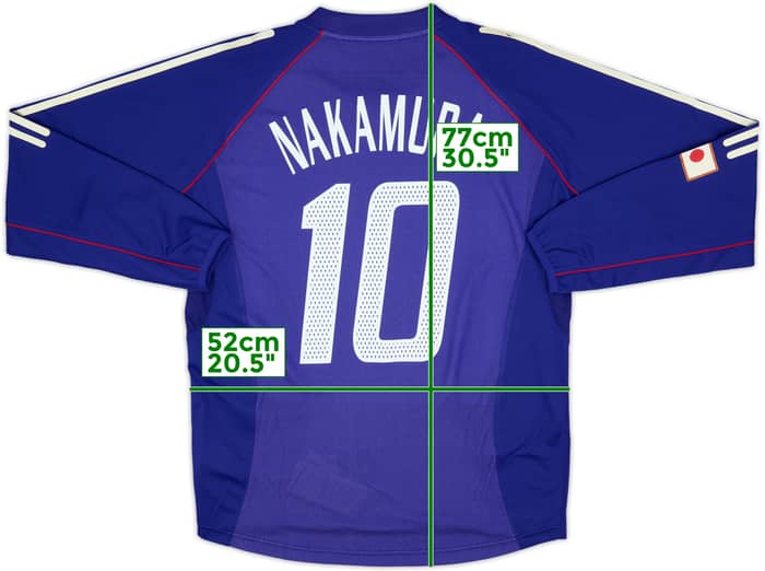 2002-04 Japan Home L/S Shirt Nakamura #10 (M)