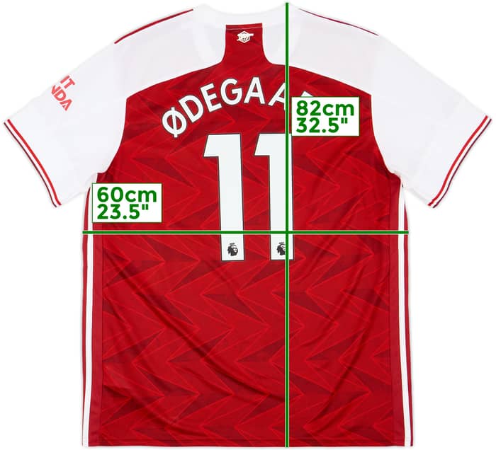 2020-21 Arsenal Home Shirt Odegaard #11 - 10/10 - (XL)