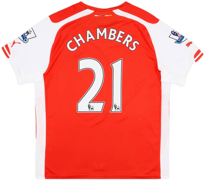 2014-15 Arsenal Home Shirt Chambers #21 - 7/10 - (L)
