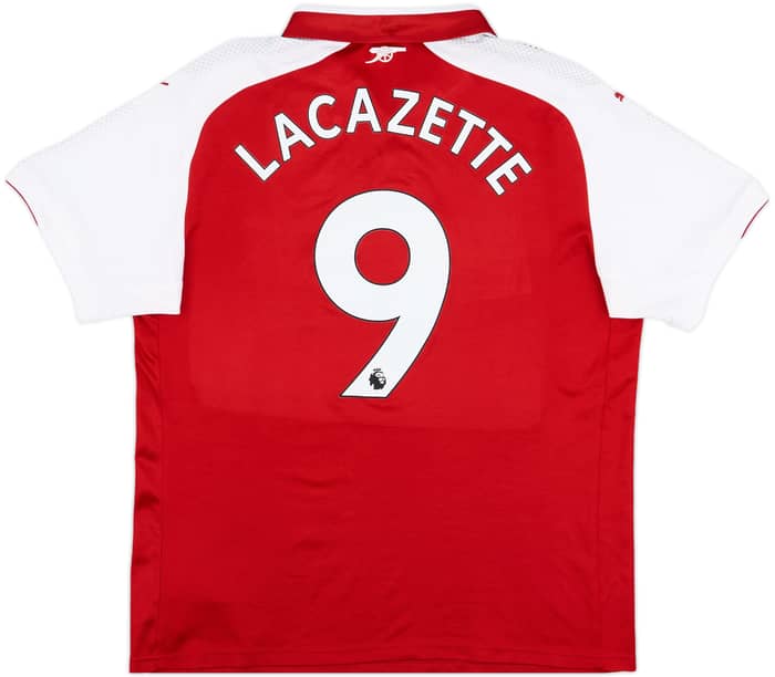 2017-18 Arsenal Home Shirt Lacazette #9 - 10/10 - (L)