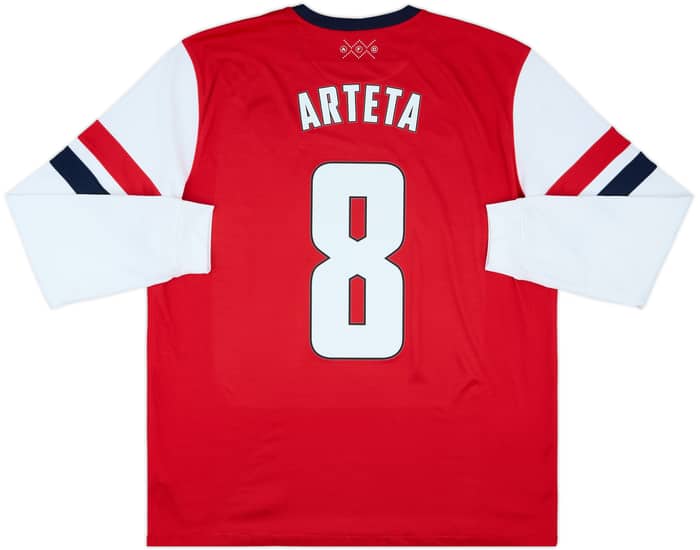 2012-14 Arsenal Home Shirt Arteta #8 - 9/10 - (XL)
