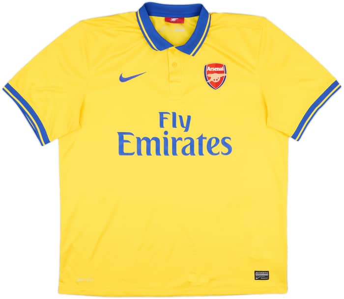 2013-14 Arsenal Away Shirt Arteta #8 - 8/10 - (XL)