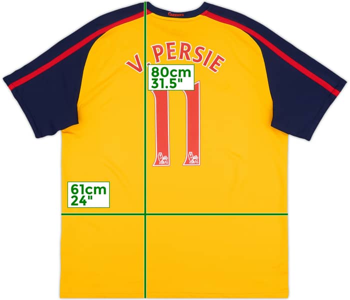 2008-09 Arsenal Away Shirt V.Persie #11 - 9/10 - (XL)