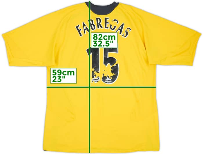 2005-06 Arsenal Away Shirt Fabregas #15 - 4/10 - (XL)