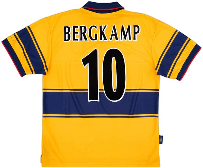 1997-99 Arsenal Away Shirt Bergkamp #10 - 8/10 - (L)