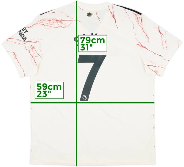 2020-21 Arsenal Away Shirt Saka #7 - 7/10 - (XL)