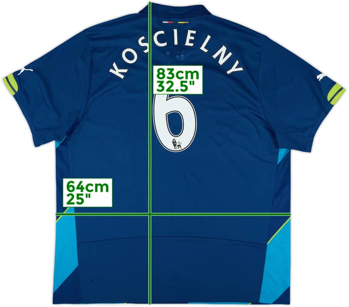 2014-15 Arsenal Third Shirt Koscielny #6 - 6/10 - (XXL)