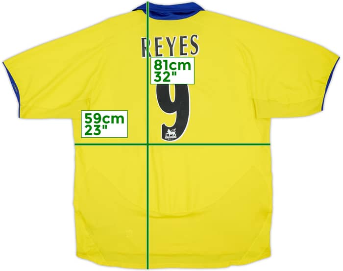 2003-05 Arsenal Away Shirt Reyes #9 - 8/10 - (XL)