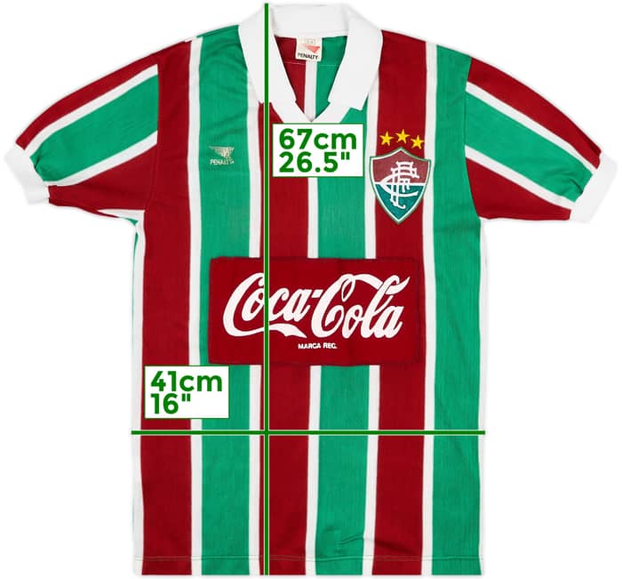 1990 Fluminense Home Shirt - 8/10 - (S)