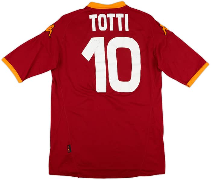 2007-08 Roma Home Shirt Totti #10 - 6/10 - (XL)