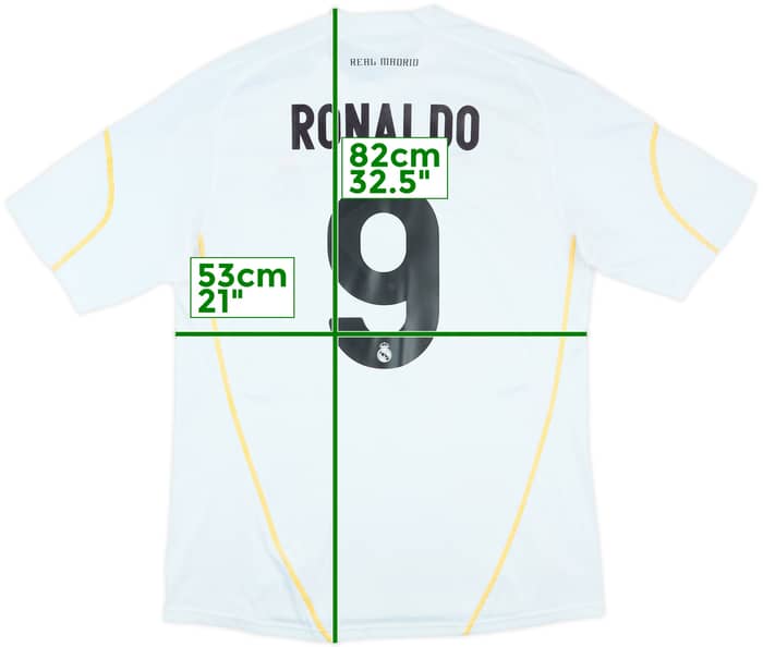 2009-10 Real Madrid Home Shirt Ronaldo #9 - 6/10 - (L)