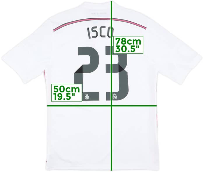 2014-15 Real Madrid Home Shirt Isco #23 - 8/10 - (L)