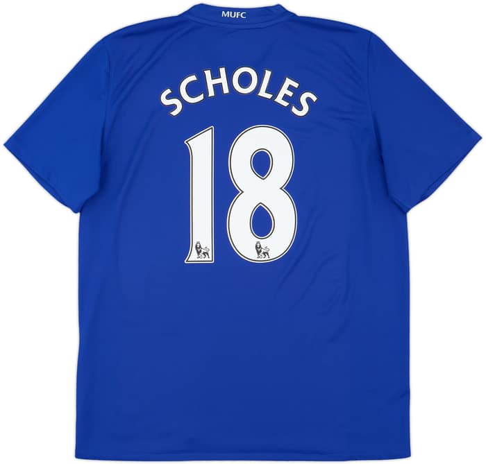 2008-09 Manchester United Third Shirt Scholes #18 - 8/10 - (L)
