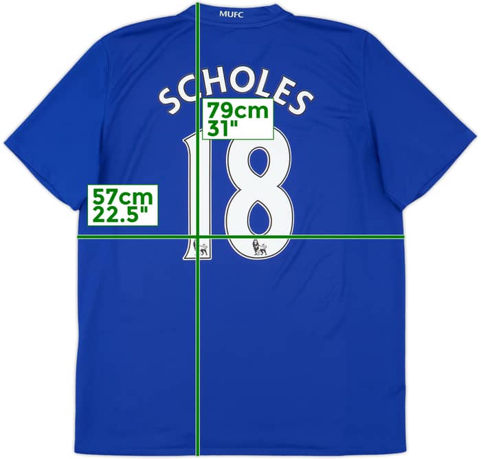 2008-09 Manchester United Third Shirt Scholes #18 - 8/10 - (L)