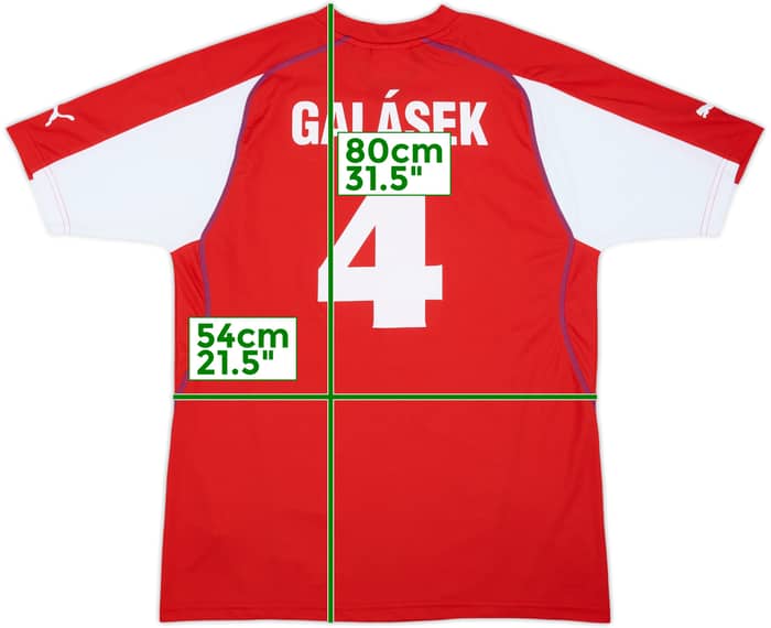 2004-05 Czech Republic Basic Home Shirt Galasek #4 - 9/10 - (XL)