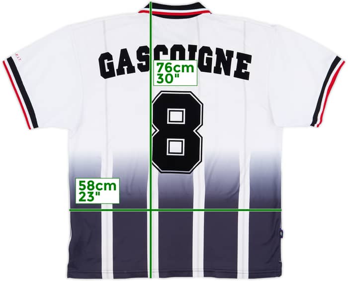1997-99 Rangers Away Shirt Gascoigne #8 - 8/10 - (XL)