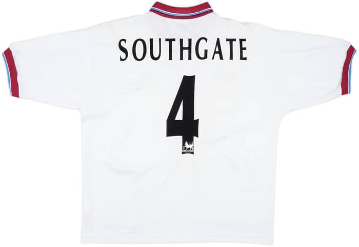 1996-98 Aston Villa Away Shirt Southgate #4 - 9/10 - (L)