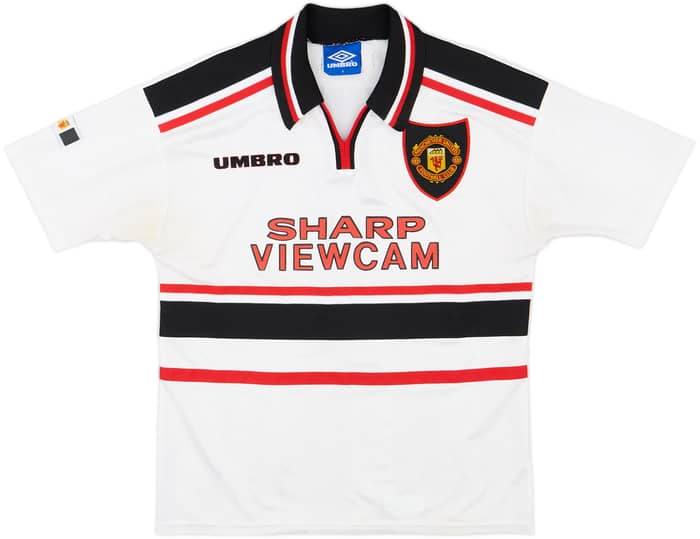 1997-99 Manchester United Away Shirt Beckham #7 - 10/10 - (Y)