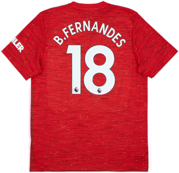 2020-21 Manchester United Home Shirt B.Fernandes #18 (L)