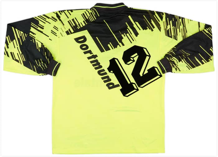 1993-94 Borussia Dortmund Home L/S Shirt #12 - 9/10 - (L)