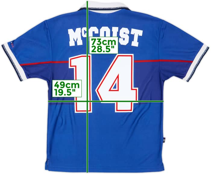 1997-99 Rangers Home Shirt McCoist #14 - 8/10 - (S)