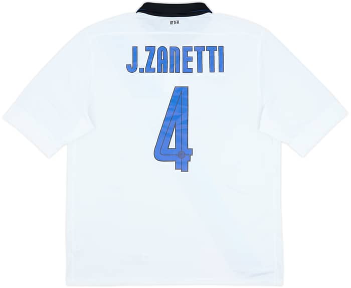 2011-12 Inter Milan Away Shirt Zanetti #4 - 9/10 - (XL)