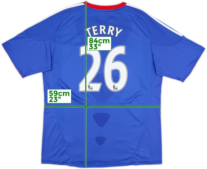 2010-11 Chelsea Home Shirt Terry #26 - 9/10 - (XL)