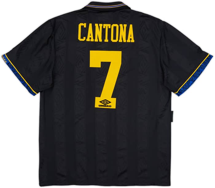 1993-95 Manchester United Away Shirt Cantona #7 - 8/10 - (L)