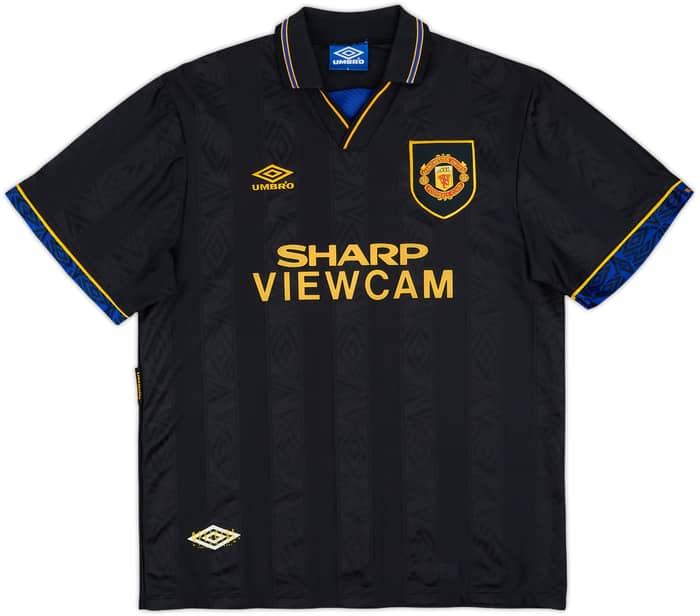 1993-95 Manchester United Away Shirt Cantona #7 - 8/10 - (L)