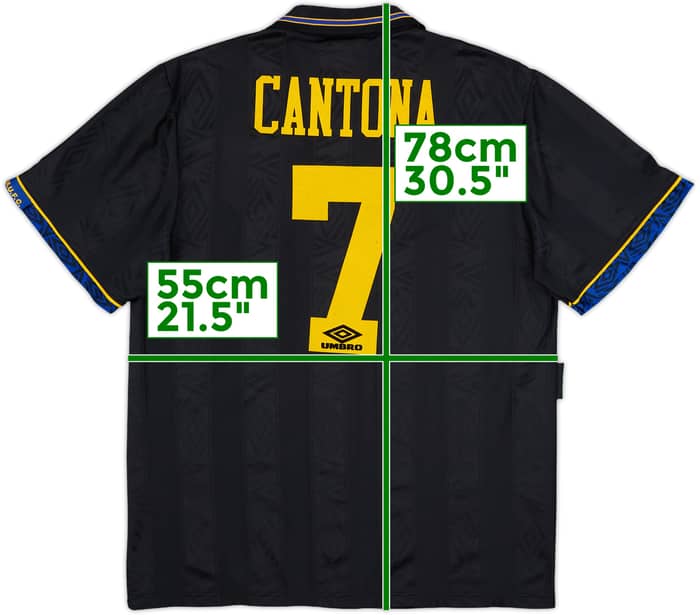 1993-95 Manchester United Away Shirt Cantona #7 - 8/10 - (L)