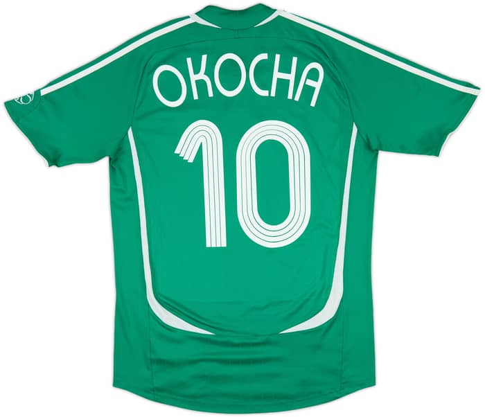 2006-07 Nigeria Home Shirt Okocha #10 - 8/10 - (M)
