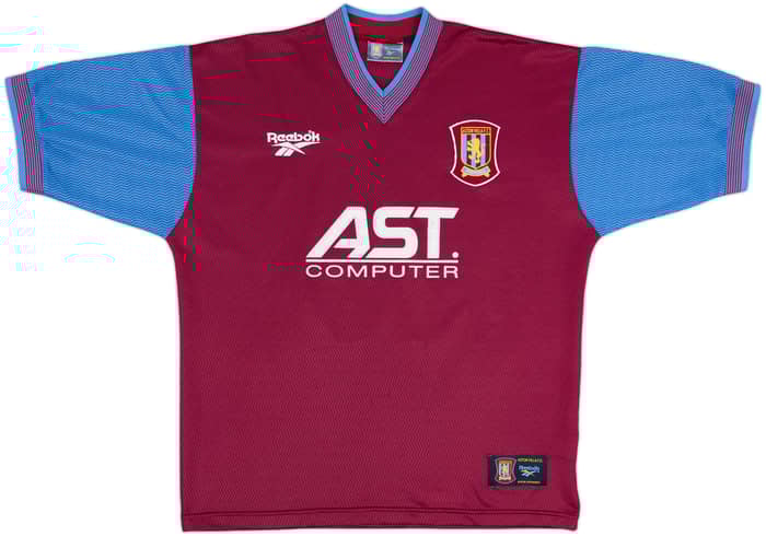 1997-98 Aston Villa Home Shirt Yorke #10 - 8/10 - (L)
