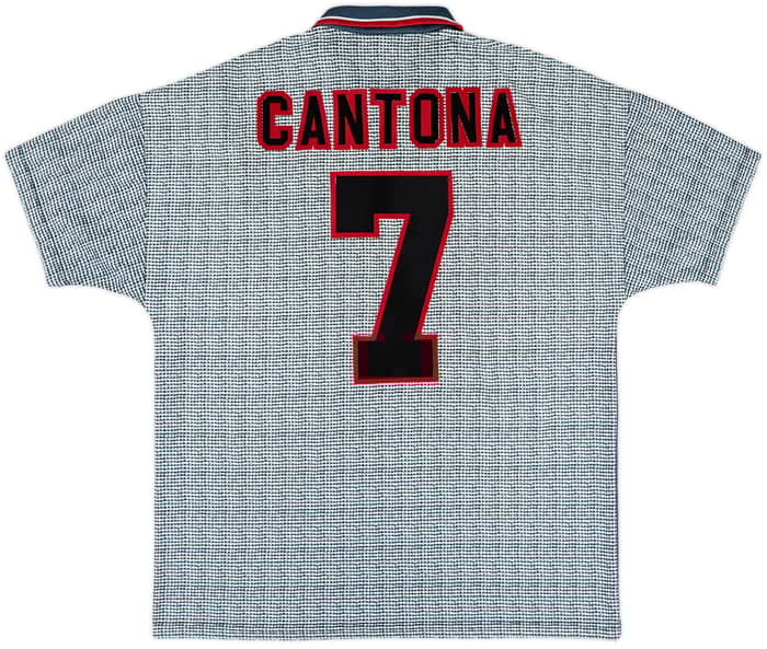 1995-96 Manchester United Away Shirt Cantona #7 - 8/10 - (L)