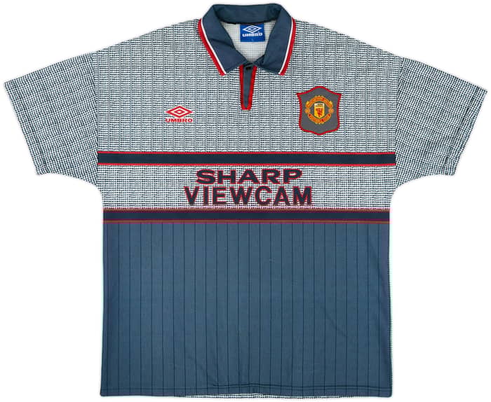 1995-96 Manchester United Away Shirt Cantona #7 - 8/10 - (L)