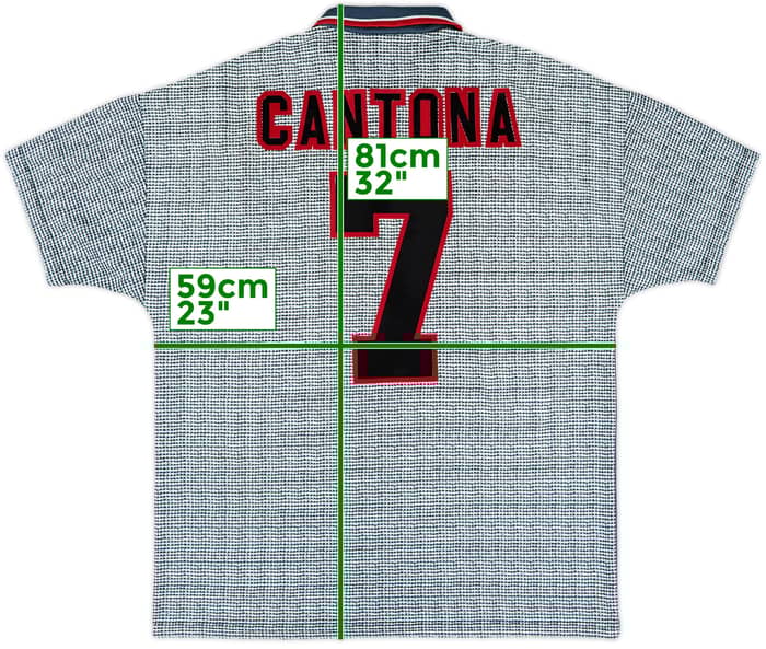 1995-96 Manchester United Away Shirt Cantona #7 - 8/10 - (L)