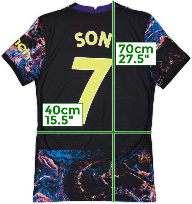2021-22 Tottenham Authentic Away Shirt Son #7 - 10/10 - (XS)
