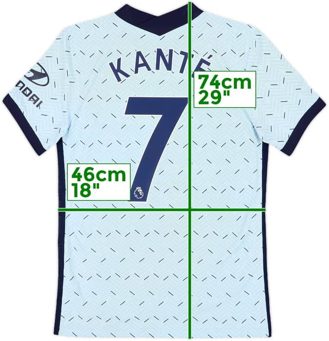 2020-21 Chelsea Authentic Away Shirt Kante #7 - 8/10 - (S)