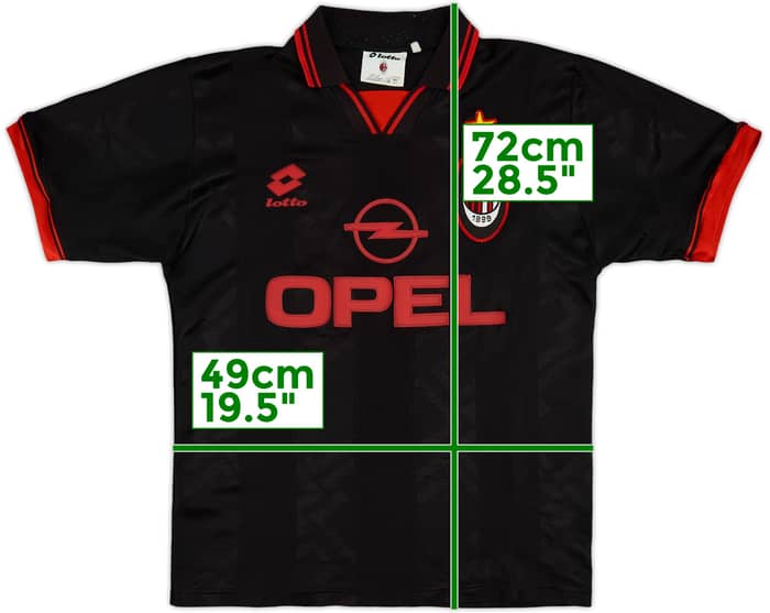 1996-97 AC Milan Third Shirt - 7/10 - (S)