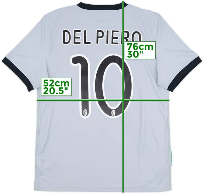 2009-10 Juventus Away Shirt Del Piero #10 - 9/10 - (M)