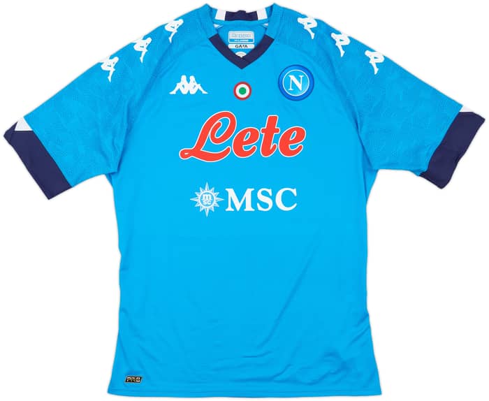 2020-21 Napoli Authentic Home Shirt - 10/10 - (XXL)