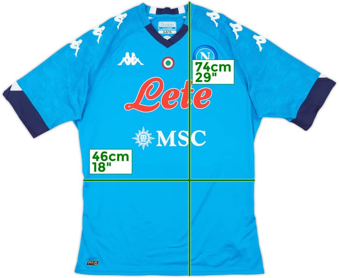 2020-21 Napoli Authentic Home Shirt - 10/10 - (XXL)