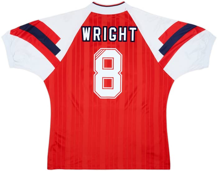 1992-94 Arsenal Home Shirt Wright #8 - 8/10 - (XL)