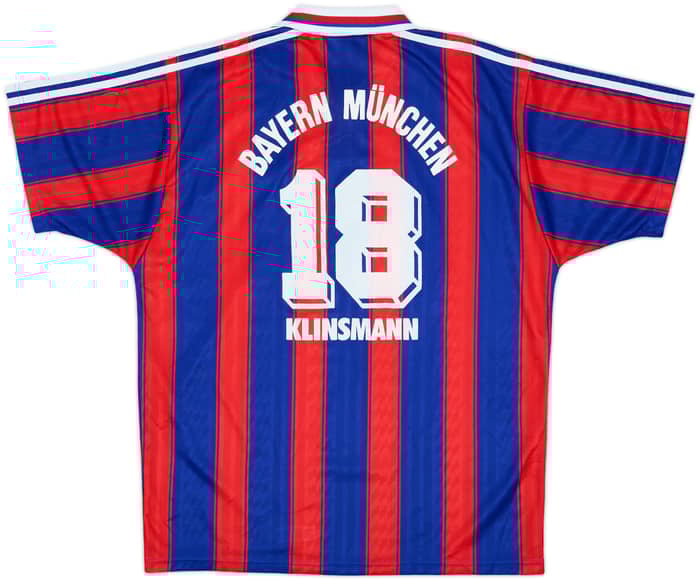 1995-97 Bayern Munich Home Shirt Klinsmann #18 - 9/10 - (L)