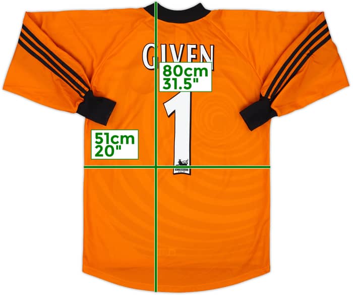 1997-98 Newcastle GK Shirt Given #1 - 8/10 - (S)