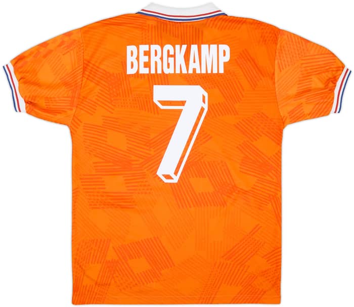 1992-94 Netherlands Home Shirt Bergkamp #7 - 8/10 - (M)