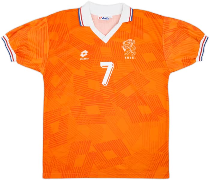 1992-94 Netherlands Home Shirt Bergkamp #7 - 8/10 - (M)