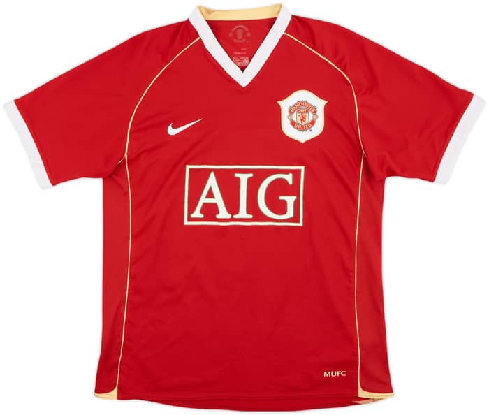 2006-07 Manchester United Home Shirt Rooney #8 - 6/10 - (XL.Boys)